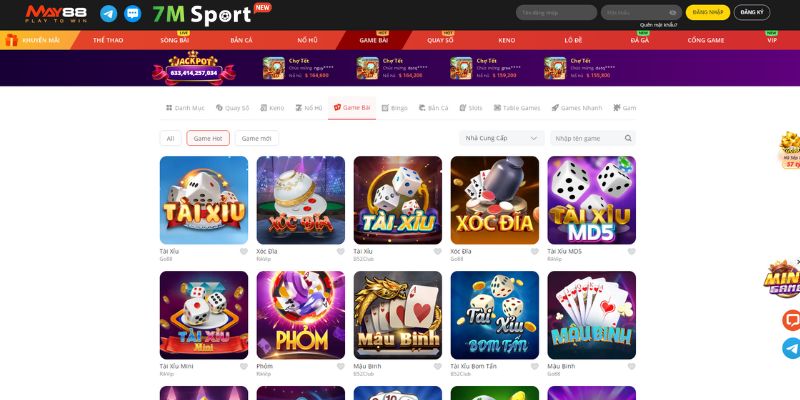 MAY88 thu hút người chơi truy cập mỗi ngày với số lượng lớn nhờ vào kho game đa dạng